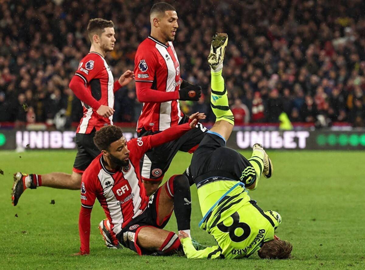 阿森纳客场险胜，谢菲联坚守平局